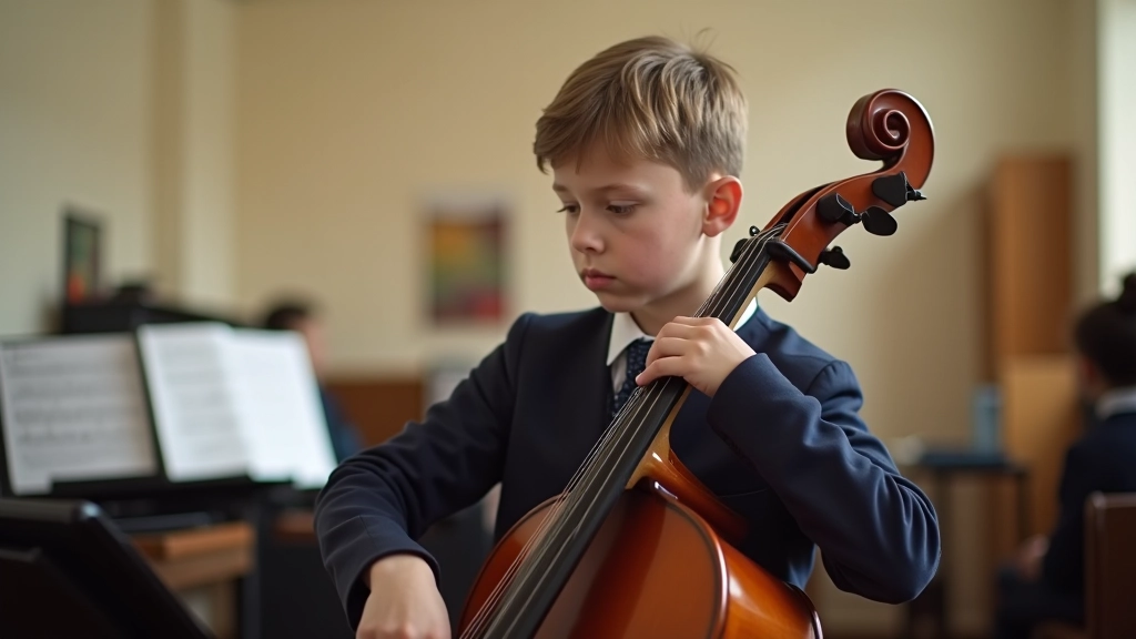 Secondary school student participating in extracurricular activity